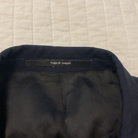 TIGER OF SWEDEN Nedvin men’s wool suit jacket blazer fully lined navy blue sz54L - Picture 5 of 16